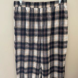 Tan Plaid Pants, Large